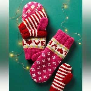 Mommy & Me Love Wool Mitten Set from Anthropologie